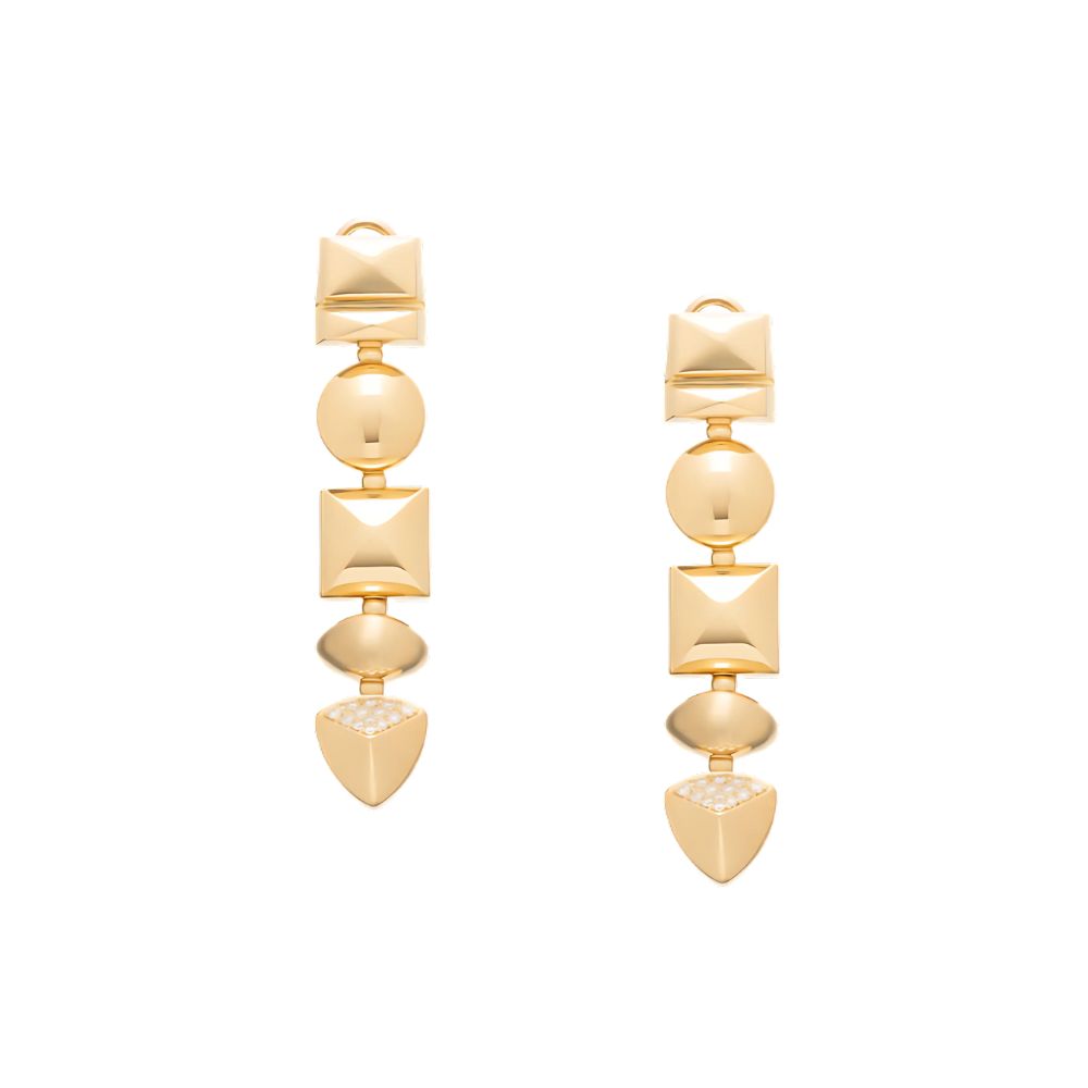 Peruffo 18k Yellow Gold Candy Pendant Drop Earring